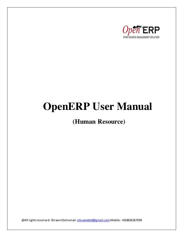 Openerp Book Pdf